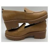Naturalizer Darry Lug Sole Tan Leather Loafer - Women