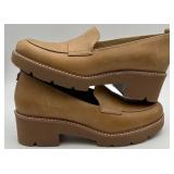 Naturalizer Darry Lug Sole Tan Leather Loafer - Women