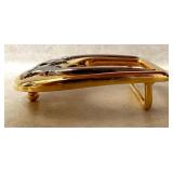 Vintage Gucci Horsebit Belt Buckle Gold & Silver Tone - Made in Italy