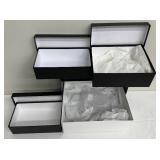 Chanel Gift Boxes (Lot of 4) - Empty Chanel Black Boxes for Decor or Repurposing!
