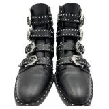 Givenchy Paris Elegant Studded Black Leather Ankle Boots - Women