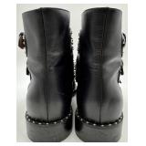 Givenchy Paris Elegant Studded Black Leather Ankle Boots - Women