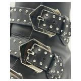 Givenchy Paris Elegant Studded Black Leather Ankle Boots - Women