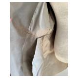 Isda & Co Beige Suede Belted Coat - Size M, Side Pockets