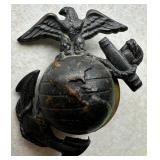 USMC Eagle Globe & Anchor Hat Badge Insignia 1-1/2" Screw Back
