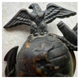 USMC Eagle Globe & Anchor Hat Badge Insignia 1-1/2" Screw Back