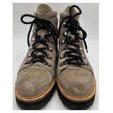 Marc Fisher Issy Suede Beige Leather Lace-up Boots - Size 9M