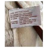 A Barcelona Enterprises Suede Sheepskin Shearling Coat - Brown, Size M