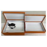 Hermès Paris Boxes - Orange Storage Boxes (Lot of 2) - For Decor or Repurposing.