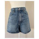 AGOLDE Stella Denim Shorts - High Rise, 26 Waist, 100% Organic Cotton, Made in Turkey