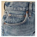 AGOLDE Stella Denim Shorts - High Rise, 26 Waist, 100% Organic Cotton, Made in Turkey