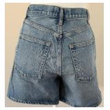 AGOLDE Stella Denim Shorts - High Rise, 26 Waist, 100% Organic Cotton, Made in Turkey