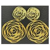 Karine Sultan Rose Cut out Earrings