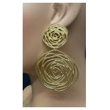 Karine Sultan Rose Cut out Earrings