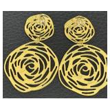 Karine Sultan Rose Cut out Earrings