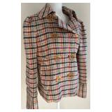 Adorable Marc Jacobs Plaid Tweed Jacket - Size M