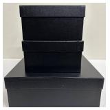 Chanel Boxes (Lot of 3) - Decor/Repurpose - Empty Display Boxes