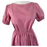 STAUD Pink Alix Open-Back Puff-Sleeve Long Maxi Dress - Size 4 -NWT