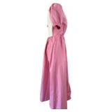 STAUD Pink Alix Open-Back Puff-Sleeve Long Maxi Dress - Size 4 -NWT