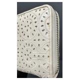 Coach Parchment Laser-Cut Large Accordion Wallet - 12 Card Slots