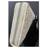 Coach Parchment Laser-Cut Large Accordion Wallet - 12 Card Slots