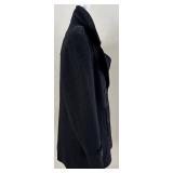 Steve by Searle for Saks Fifth Avenue - Navy Wool Pea Coat - Double-Breasted with Epaulets - Size 10
