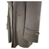 Steve by Searle for Saks Fifth Avenue - Navy Wool Pea Coat - Double-Breasted with Epaulets - Size 10