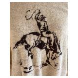 Abercrombie Fitch Cowboy Sweater - Size S - 55% Cotton, 41% Nylon, 4% Elastane