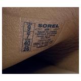 Sorel Dayspring Platform Slide Sandals - Brown Strap - US 9