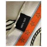 Fringe Star of the West Scarf - 35 x 35, Bone, New