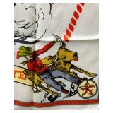 Fringe Star of the West Scarf - 35 x 35, Bone, New