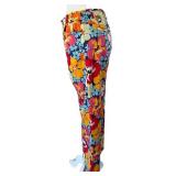 Talbots Stretch Floral Pants - Size 6 - Women