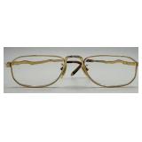 KATA Style 5 22K Gold GEP Eyeglasses 54-17-145 Engraved Temples