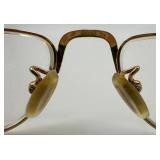 KATA Style 5 22K Gold GEP Eyeglasses 54-17-145 Engraved Temples