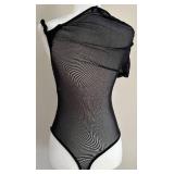 ZARA Bodysuit - Black Sheer Back - Size S- NWT