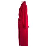 Comfy WinterSilks Red Bathrobe - Size L - Polyester Shell, Silk Lining & Trim