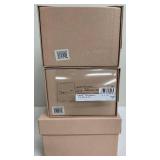Prada Boxes (Lot of 3) - Decor/Repurpose Boxes, Sizes 12 in x 6 in x 4.25 in & 12 in x 7 in x 4.5 in