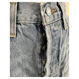 AGOLDE Parker Long Denim Shorts - Light Wash, Size 26, Distressed, 5-Pocket