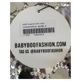 Babyboo Anissa Mini Skirt - Silver - Size S - 13in Long - NWT