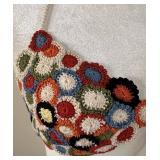 DOEN Circle Crochet Halter Bikini Top - Handmade in Peru, Size M