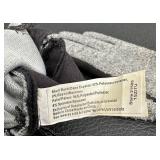 Nordstrom Brown Leather Gloves Size 9 & Grey/Black Knit-Lined Gloves Size L (Lot of 2)