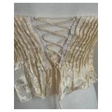 for Love & Lemons Satin Lace Corset Top - Ivory - Size S