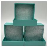 TIFFANY & CO. Gift Box Turquoise Set (Lot of 4)