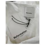 Reformation Dessa Top - Bright White - Size 4 - New with Tags