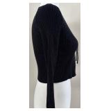 Princess Polly Open Front Tie Cardigan - Black - S/M