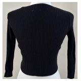 Princess Polly Open Front Tie Cardigan - Black - S/M