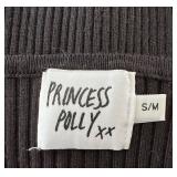 Princess Polly Open Front Tie Cardigan - Black - S/M