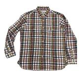 Guideboat Co. Indigo Bleeder Madras Shirt - XL - NEW!