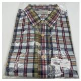 Guideboat Co. Indigo Bleeder Madras Shirt - XL - NEW!