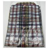Guideboat Co. Indigo Bleeder Madras Shirt - XL - NEW!